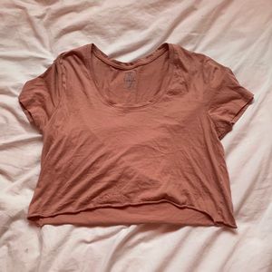 Blush pink crop top